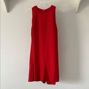 French Connection Vibrant Red Sleeveless Romper